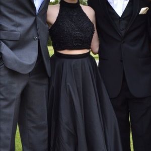Sheri Hill prom dress size 4 Black two piece
